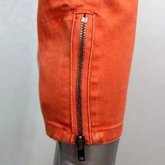 American Rag Skinny Ankle Jeans Burnt Orange Juniors Size 5 - Picture 8 of 10